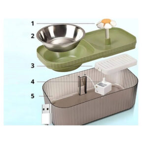 Automaatne veejootur kassidele+ toidukauss