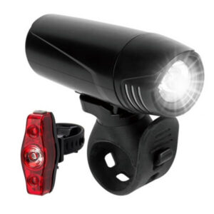 Bicycle light set – front + rear LED light