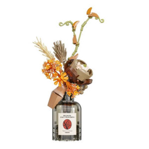 Konstruktor - Ehitusklotside komplekt – Sügisene lillekimp vaasis, beež ja pruun, 362 osa