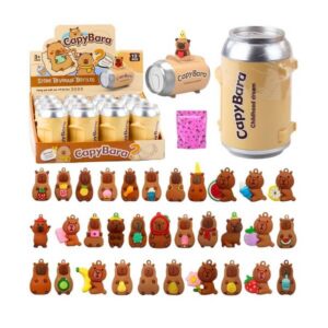 Kapibaara figuur võtmehoidjaga – üllatuskaartidega purgis