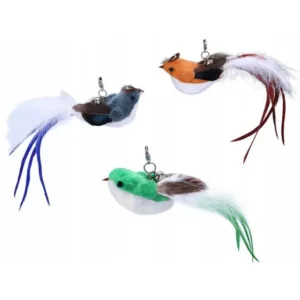 Interaktiivinen kissan lelu imukupilla – liikkuva lintu