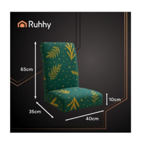 RUHHY krēslu pārvalki 6 gab. — zaļi, universāli, elastīgi 65x35x40 cm
