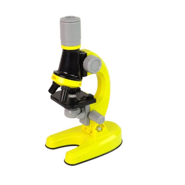 Children_s microscope educational set Yellow w 1 Laste mikroskoop koos hariduskomplektiga – kollane