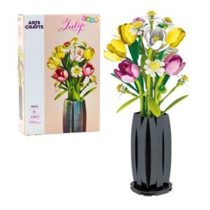 Konstruktor - Ehitusklotside komplekt – tulbide kimp vaasis, 1250 osa