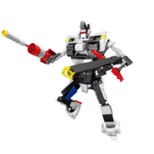 Konstruktor - Ehitusklotside komplekt – sportauto ja robot 2in1, valge, 341 osa