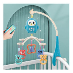 Beebivoodi muusikaline karussell kõristitega – sinine