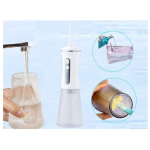 Juhtmevaba hambavahede puhastaja (hammaste irrigatsiooniseade) suure veemahutiga