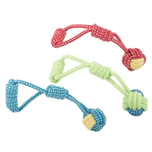 Šuns žaislas – kramtymo ir virvės traukimo žaislas
