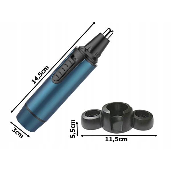Ear nose trimmer ear hair remover eyebrow shaver 3in1 w 51x „3-in-1“ trimeris nosies, ausų ir antakių plaukeliams