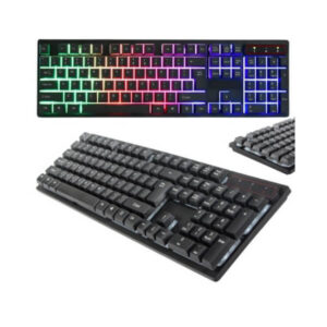 Full-size gaming keyboard with LED backlighting