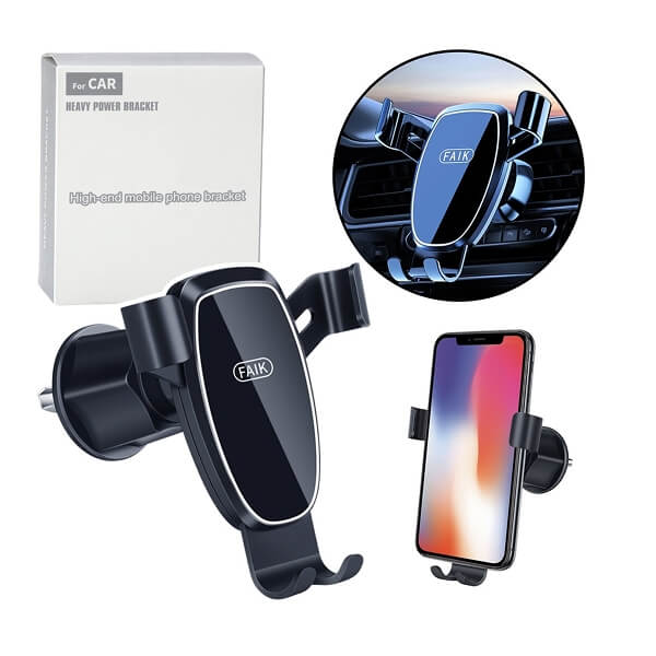 Gravity Car Phone Holder for Air Vent Black 1 Gravity autohoidja telefoni jaoks – must