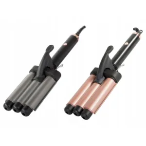 Keraminės plaukų sukimo žnyplės bangoms ir garbanoms formuoti