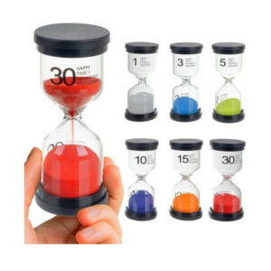 Kruzzel liivakellade komplekt – 6 värvilist liivakella 1/3/5/10/15/30 minutit