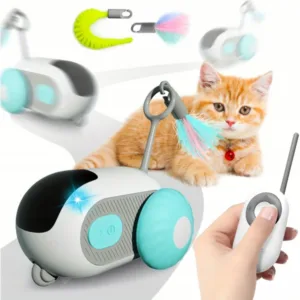 Интерактивная игрушка для кошек — с дистанционным управлением, зарядка USB-C