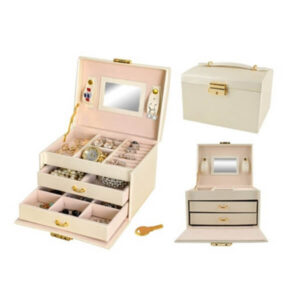 Шкатулка для украшений — бежевая