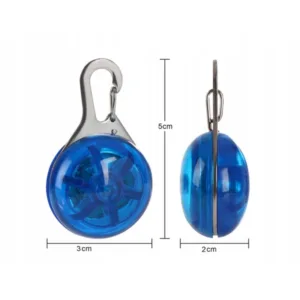 LED Safety Light for Pet Collar, Backpack, Leash, or Keys – Blue
