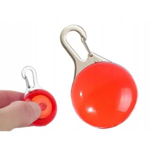 LED Safety Light for Pet Collar, Backpack, Leash, or Keys – Red