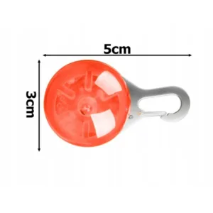LED Safety Light for Pet Collar, Backpack, Leash, or Keys – Red