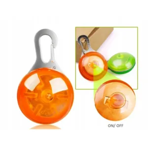 LED-tuli lemmiklooma kaelarihma, seljakoti, rihma või võtmete jaoks – oranž