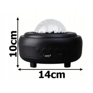 LED öölamp täheprojektor virmaliste efektiga ja Bluetooth-kõlariga