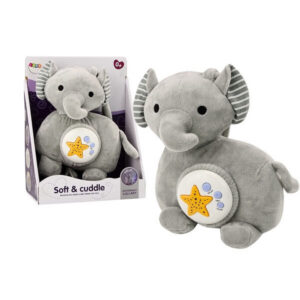 Minkštas drambliukas-projektorius miegui