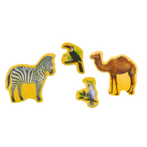 Puinen eläinmagneettisetti – 20 värikästä osaa