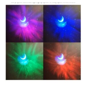 Astronaudi täheprojektor – öölamp kosmoseefektiga, kaugjuhtimise ja kõlariga