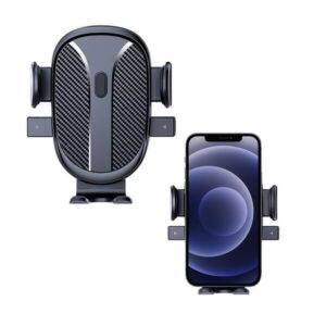 Tugev autohoidja telefoni jaoks – must