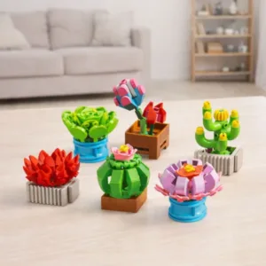 Konstruktor Lilled pottides, 6 mudelit (245 osa)