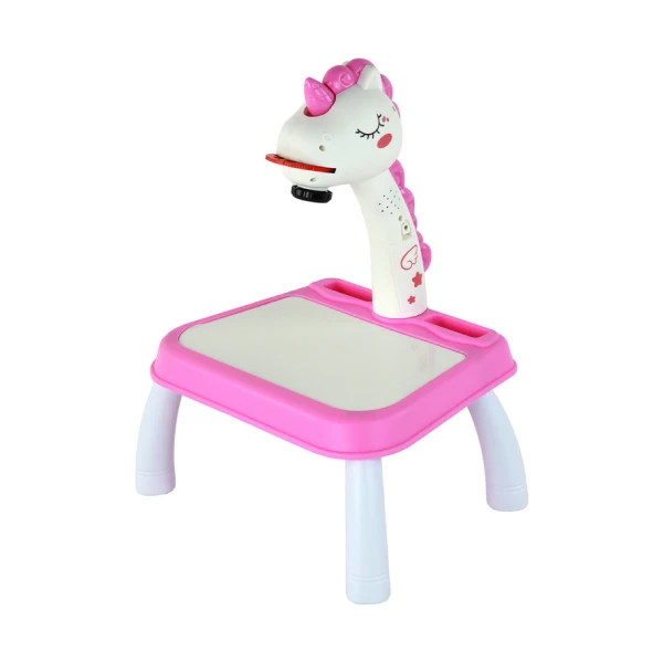 Drawing projector Unicorn w1 11x Joonistusprojektor lastele – Ükssarvik (roosa)