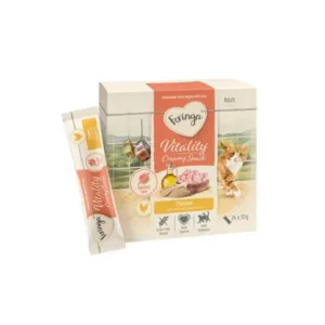 Лакомство для кошек Feringa Vitality creamy snack с курицей 24*10 г