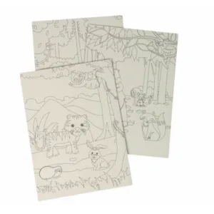 Kraabitav värviraamat lastele – Loomaaia loomad